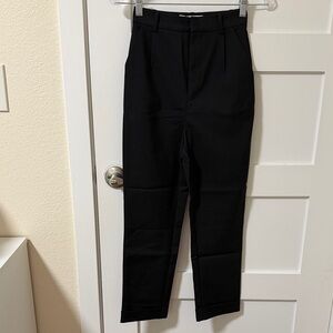 Love Bonito Black High-Waisted Tappered Trousers Dress Pants Size XS or 24